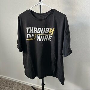 🌿 Black 'Through the Wire' Graphic T-Shirt